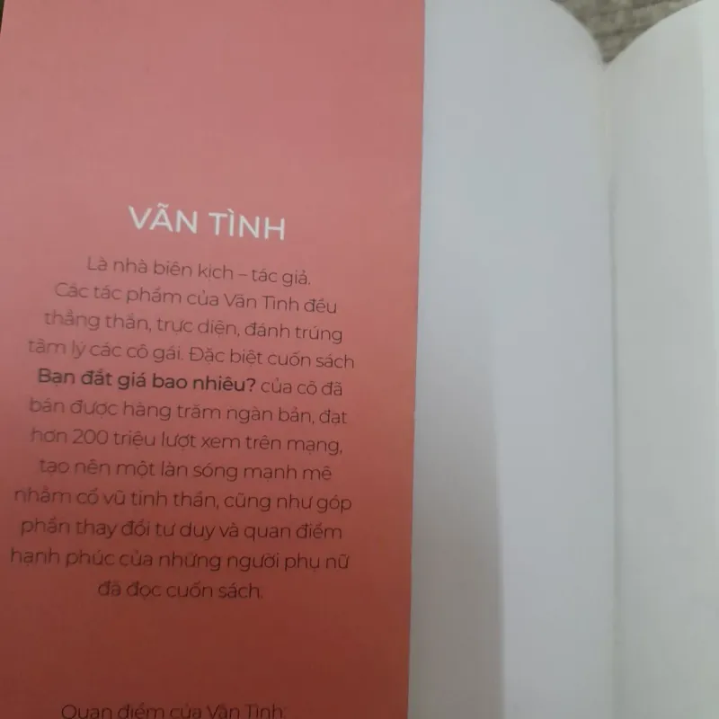Tác giả VÃN TÌNH- Bạn đắt giá bao nhiêu? 788836