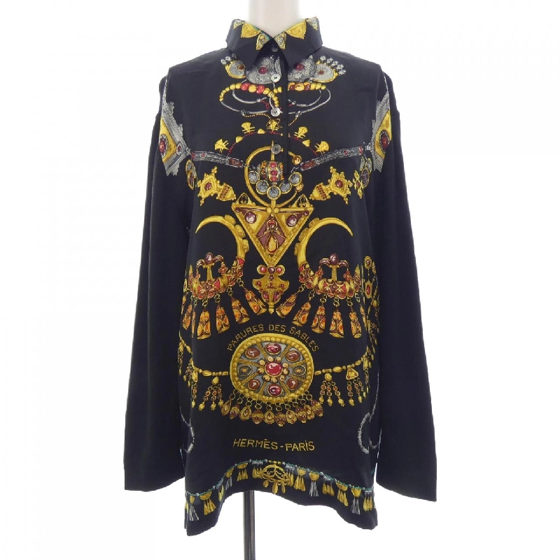 【Mã giảm giá】【Cổ điển】HERMES Áo 645818