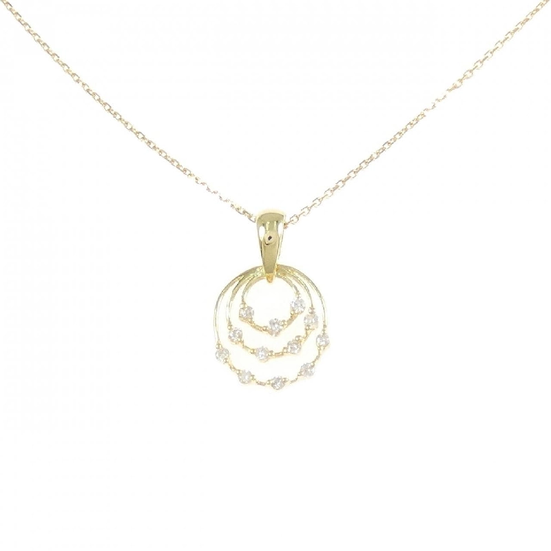 K18YG Dây chuyền kim cương 0.10CT - Hàng hiệu Chính hãng 858355