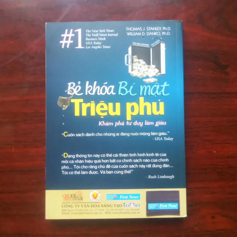 [Sách Kinh Doanh] Bẻ Khóa Bí Mật Triệu Phú - Khám Phá Tư Duy Làm Giàu (Thomas J. Stanley) 992343