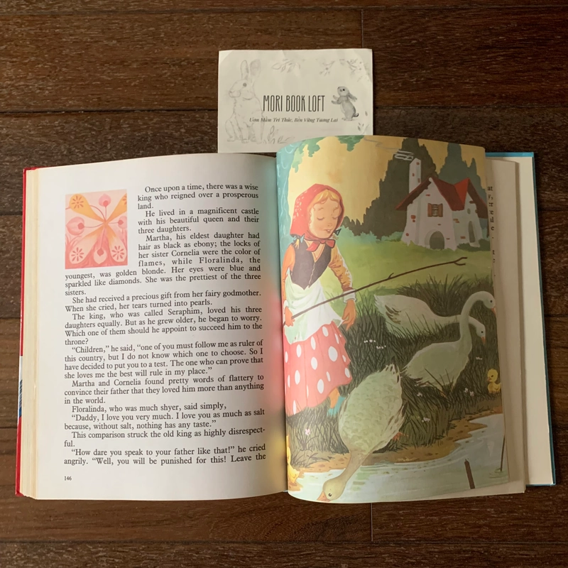 Sách tranh tiếng anh Treasury of Fairy Tales, Used, Bìa cứng, Minh họa cổ điển 479274
