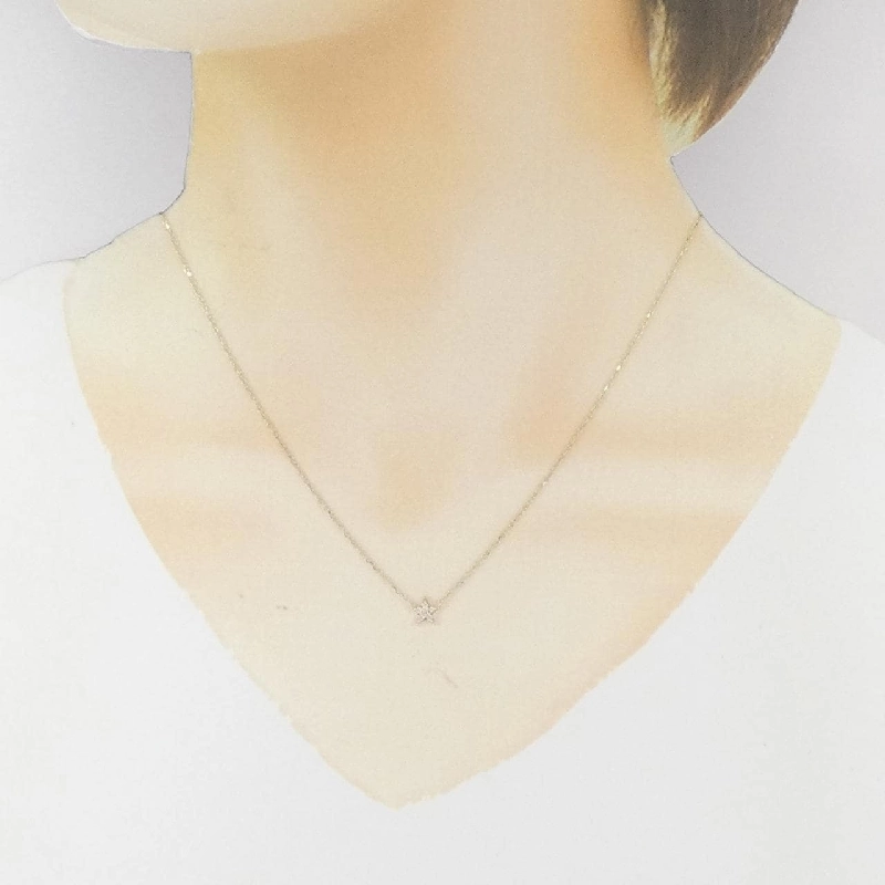 K10YG Ngôi sao Cubic Necklace - Hàng hiệu Chính hãng 858128