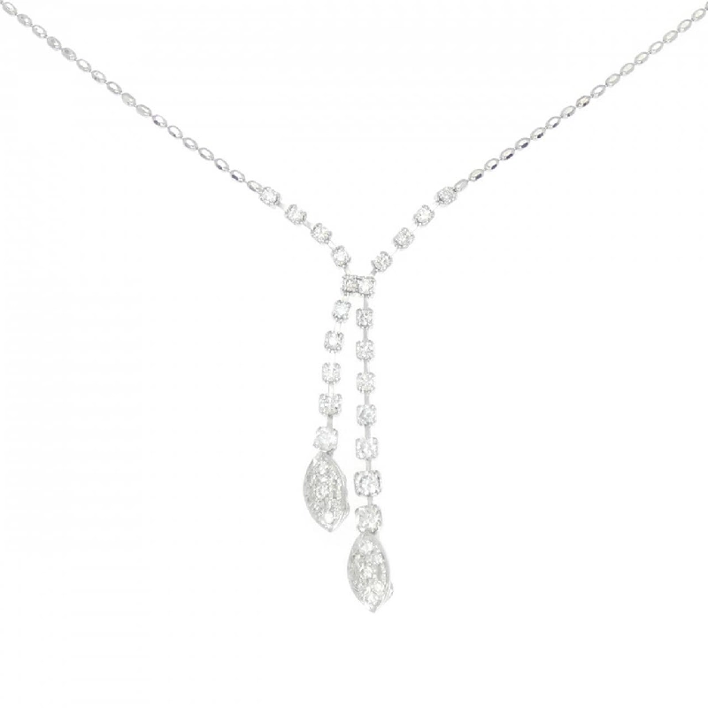 K18WG Dây chuyền kim cương 0.75CT - Hàng hiệu Chính hãng 859779