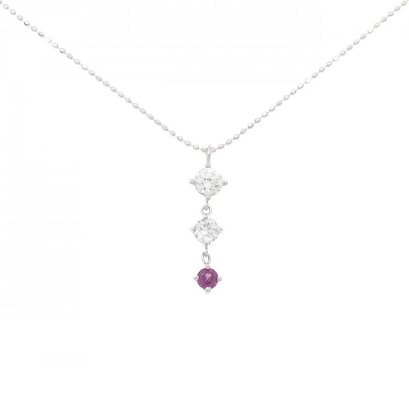 K14WG/K10WG Đá Garnet Dây Chuyền - Hàng hiệu Chính hãng 861824