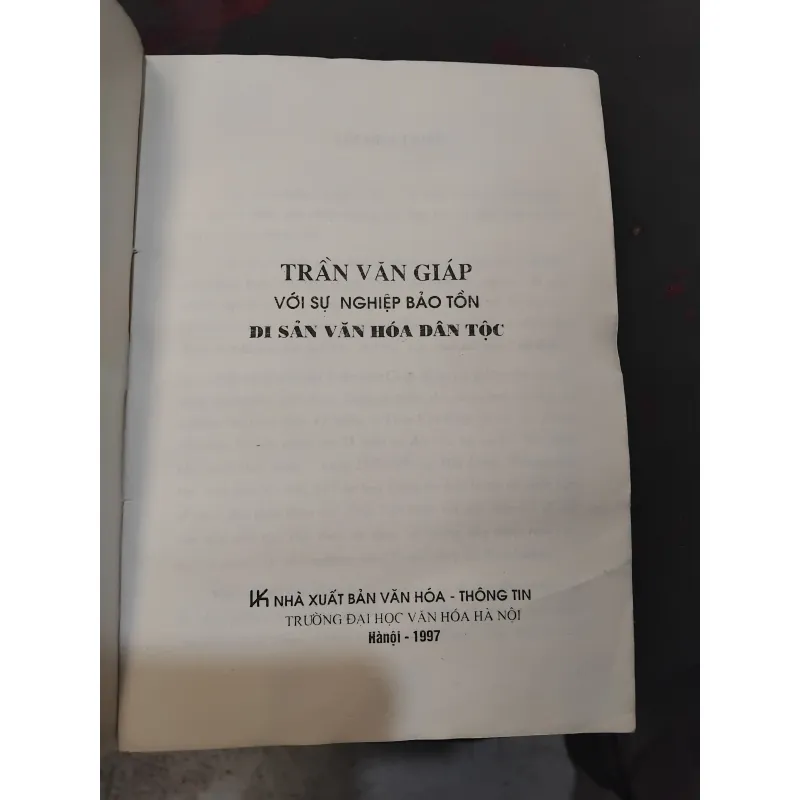 Trần Văn Giáp với sự nghiệp bảo tồn văn hóa dân tộc  1001310
