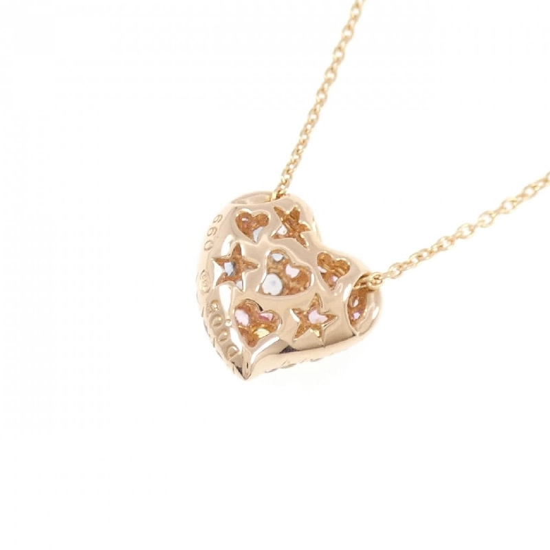 K18PG Dây chuyền hình trái tim Sapphire 0.99CT - Hàng hiệu Chính hãng 861921