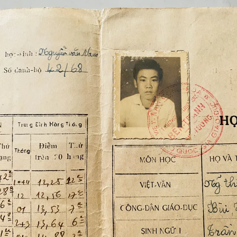 Bộ thành tích biểu xưa của nam và nữ sinh trường Trung học Bến Tranh  1013220