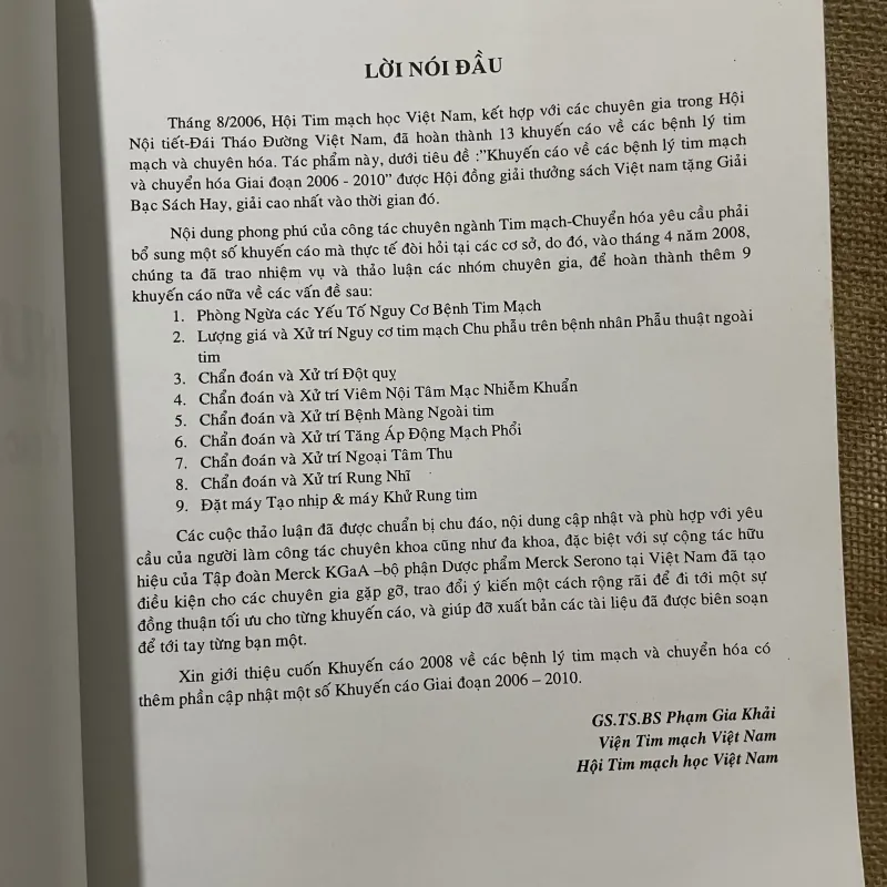 Khuyến cáo 2008 VỀ CÁC BỆNH LÝ TIM MẠCH & CHUYẾN HOÁ -605 trang khổ lớn  961607