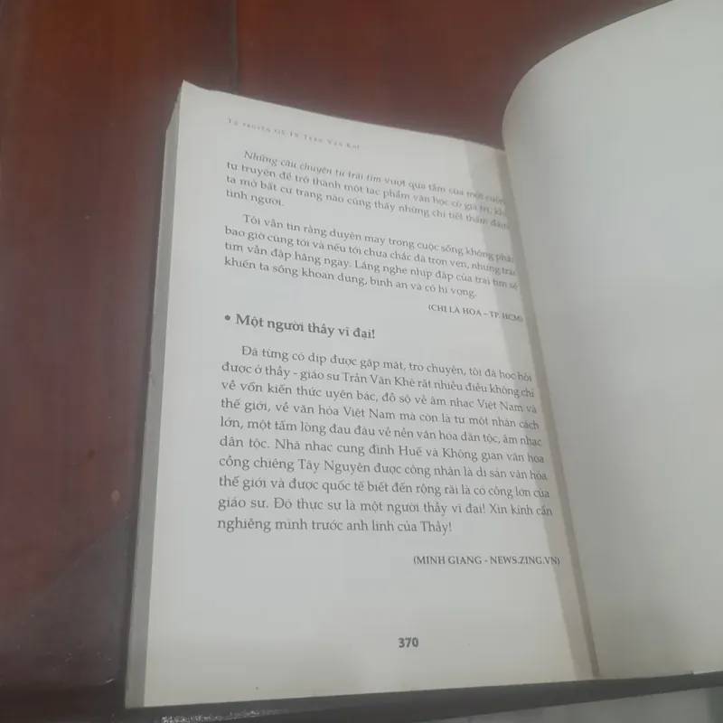 Tự truyện TRẦN VĂN KHÊ - Trí huệ để lại cho đời 715525