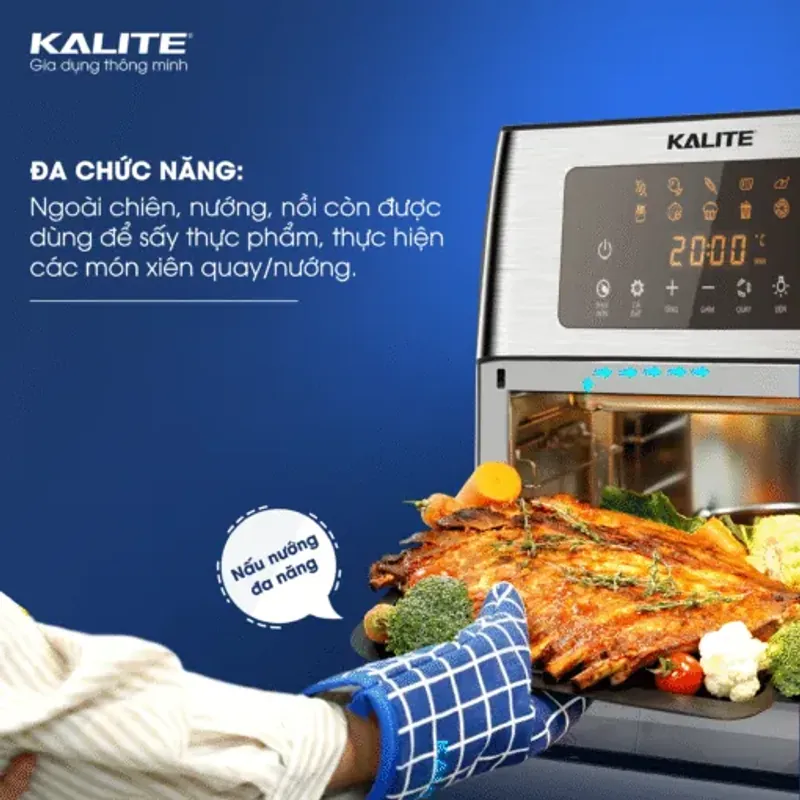 Nồi chiên không dầu Kalite KL-1500 dung tích 15L chính hãng, mới 100% 573151