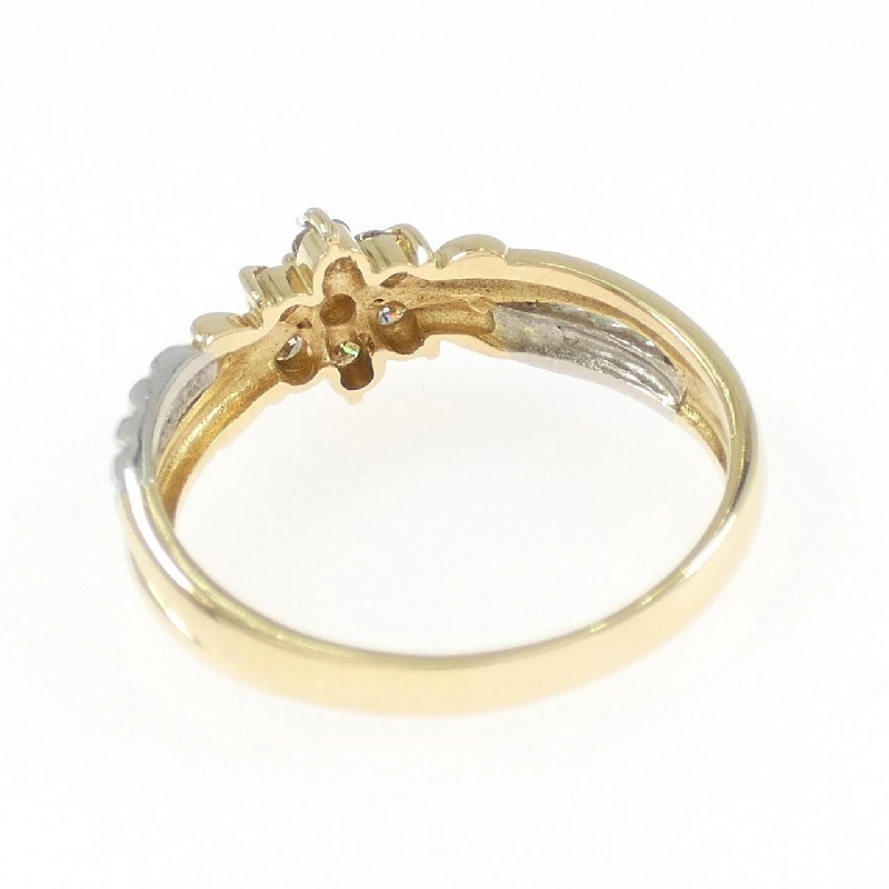 Nhẫn kim cương hoa K18YG/PT900 0.23CT - Hàng hiệu Authentic 854628