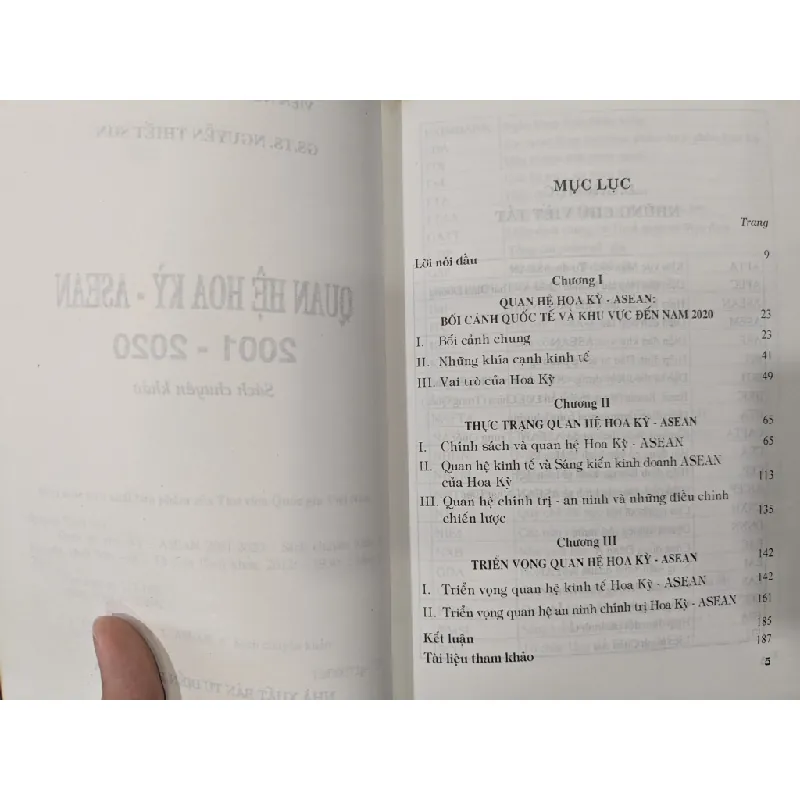 Quan hệ Hoa Kỳ - Asean 2001 - 2020 - GS.TS. Nguyễn Thiết Sơn 595997