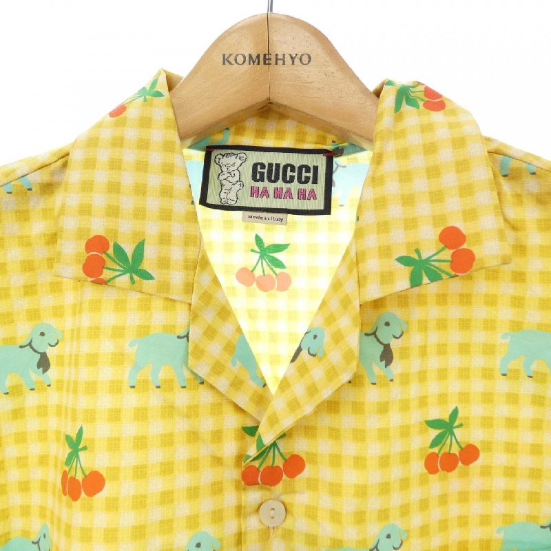 Gucci GUCCI HAHAHA 718033 ZAK3N Áo sơ mi ngắn tay - Hàng hiệu Chính hãng 885200