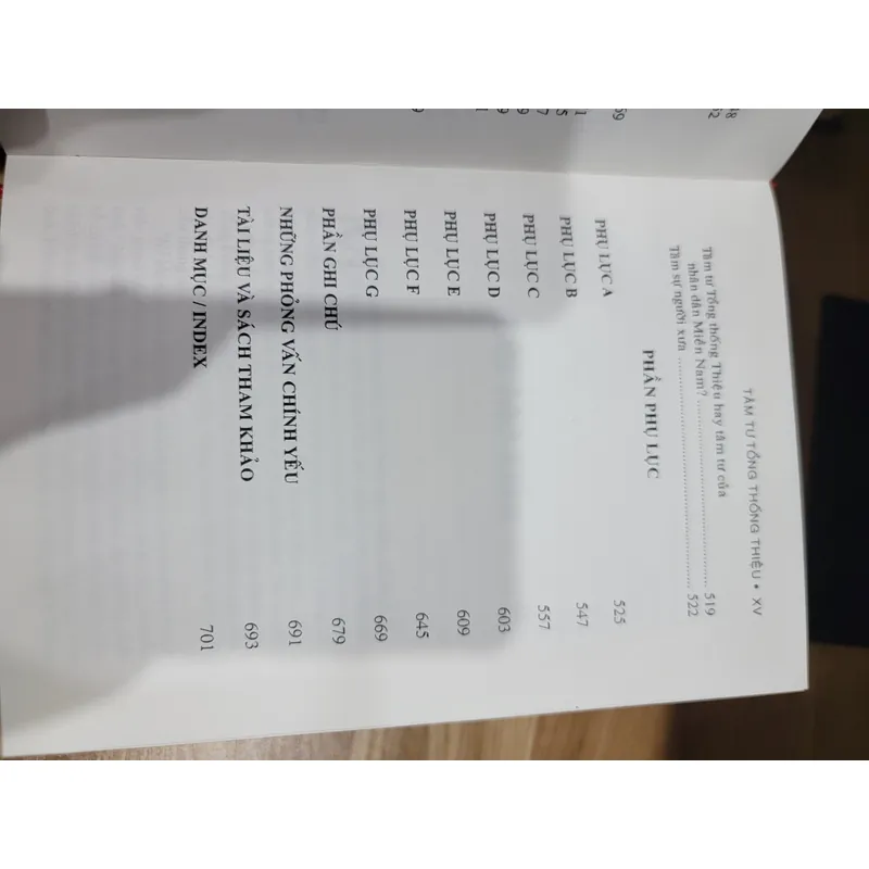 Tâm tư tổng thống Thiệu 674052