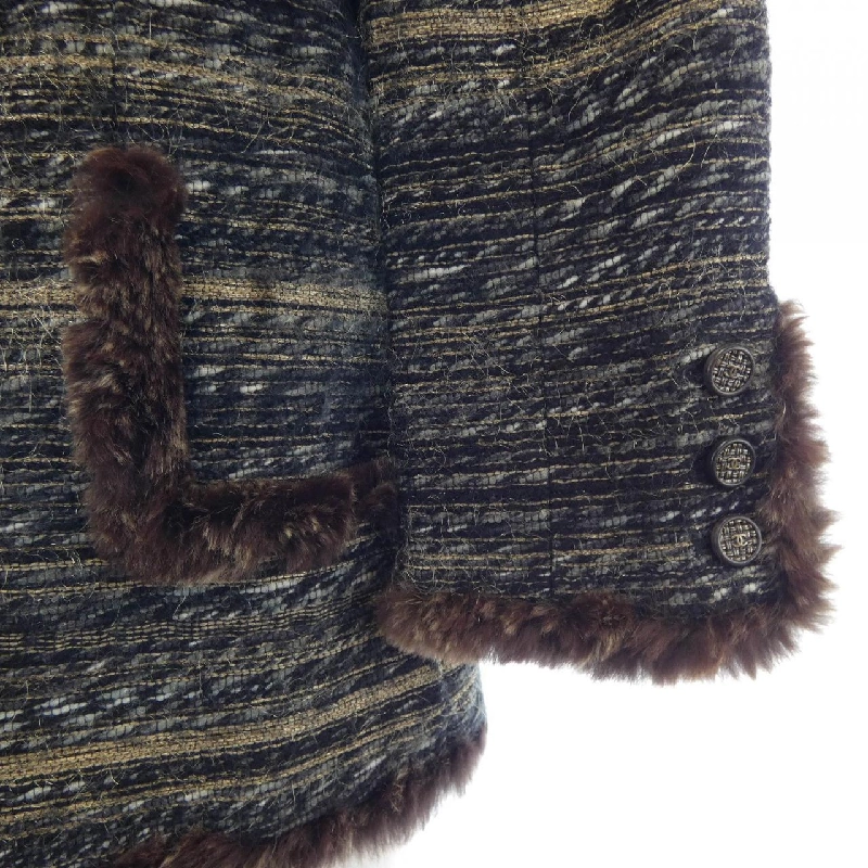 CHANEL P26746V17014 05A. Áo khoác không cổ - Hàng hiệu Chính hãng 822464