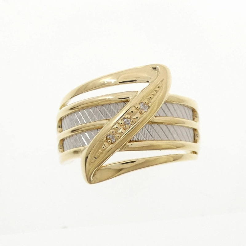 Nhẫn kim cương K18YG/PT900 0.02CT 668562