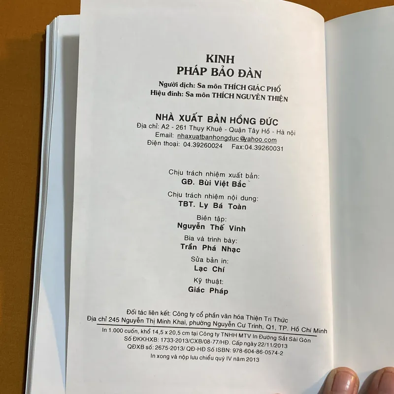 Kinh Pháp Bảo Đàn - Lục Tổ Huệ Năng Đại Sư - Người dịch: Thích Giác Phổ -  611927