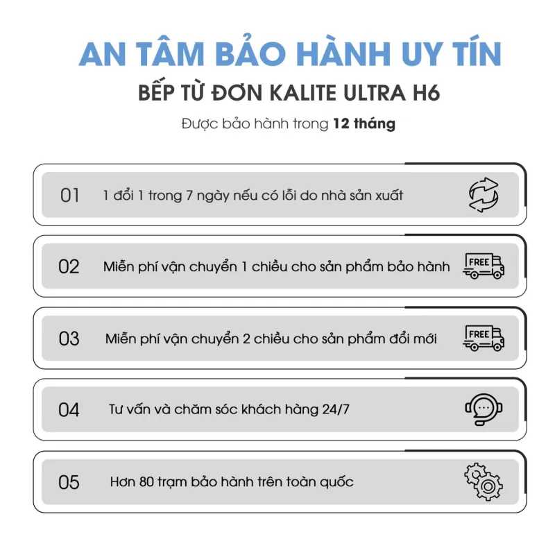 Bếp từ đơn Kalite Ultra H6 934060