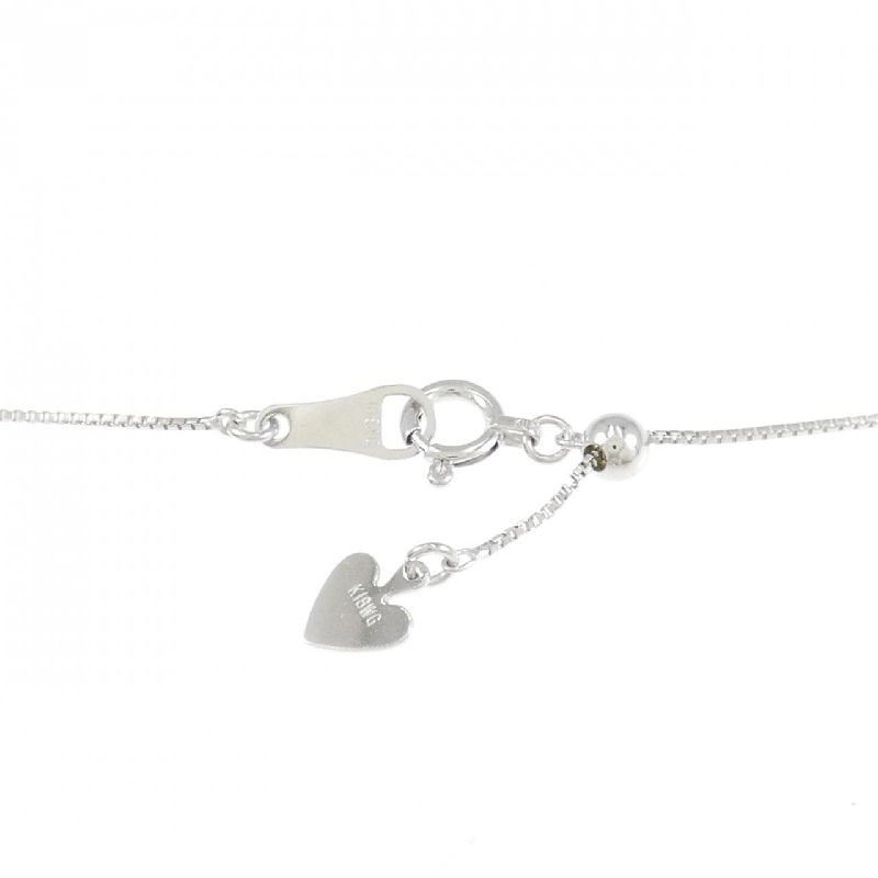 K18WG Dây chuyền kim cương ba viên 0.5CT - Hàng hiệu Authentic 860475