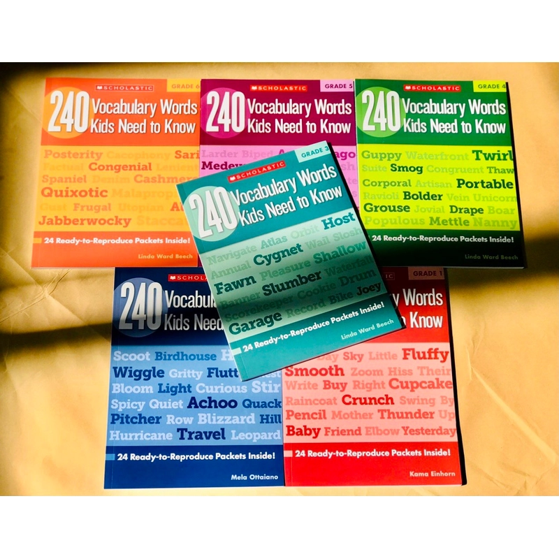 240 Vocabulary words kids need to know Grade 1-6 (6 quyển) 551268