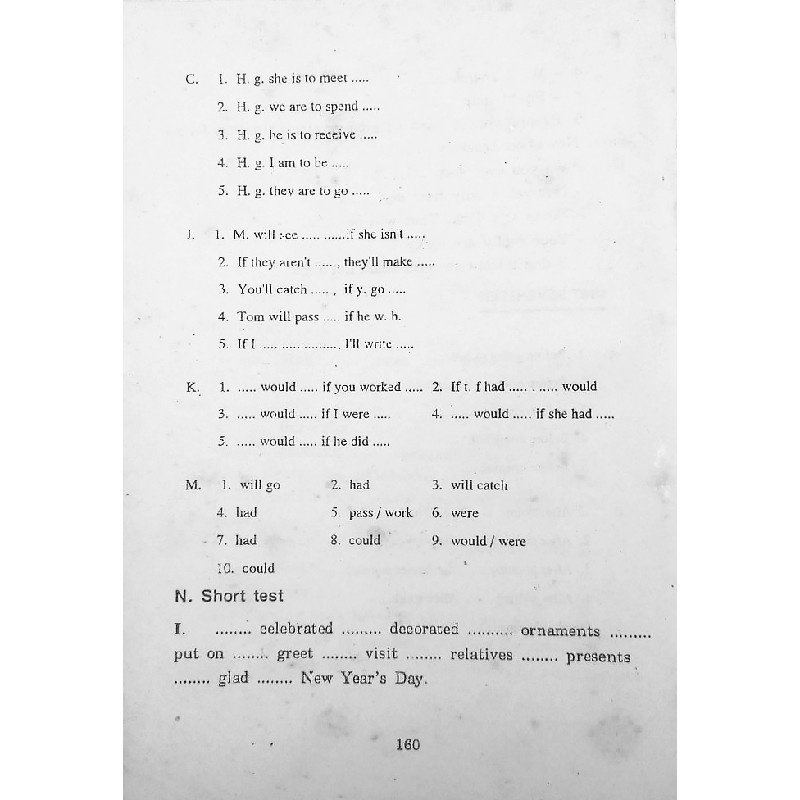 Bài tập Tiếng Anh dùng kèm sách giáo khoa English lớp 8 xưa (Tập I) 14625