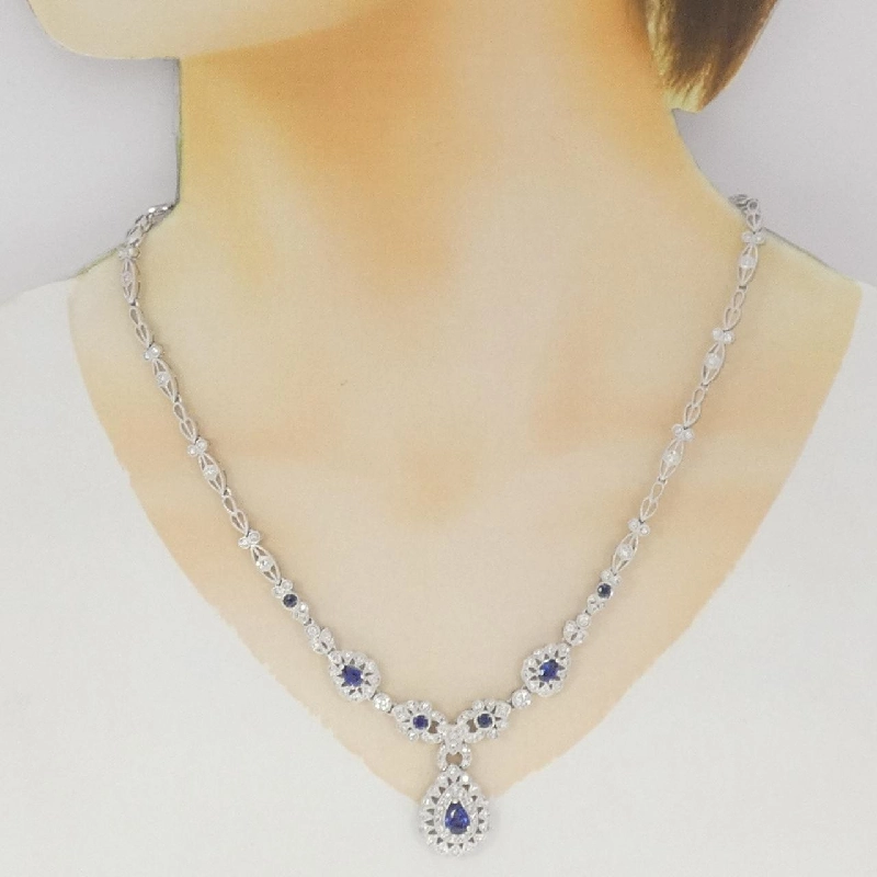 Dây chuyền Sapphire PT900 2.24CT - Hàng hiệu Chính hãng 858437