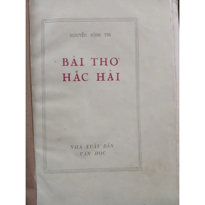 BÀI THƠ HẮC HẢI 697992