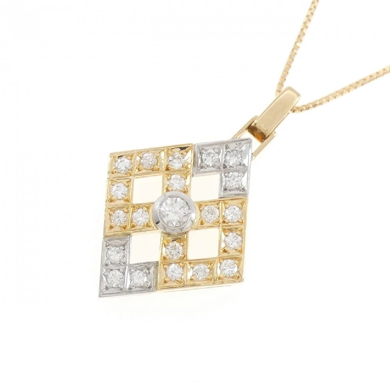 K18YG/PT900 Dây chuyền kim cương 0.10CT - Hàng hiệu Chính hãng 861037