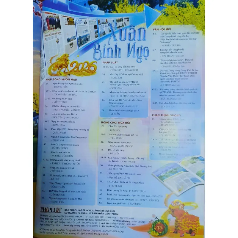 Báo Xuân Pháp luật Thành phố, phiên bản Xuân Bích Ngọ 2026 788812
