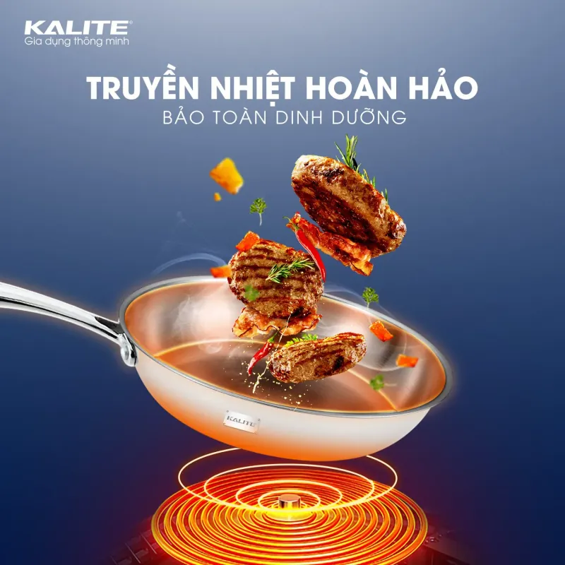 Chảo Nguyên Khối Inox 304 Tripro Kalite KL828 Bền Đẹp 701389