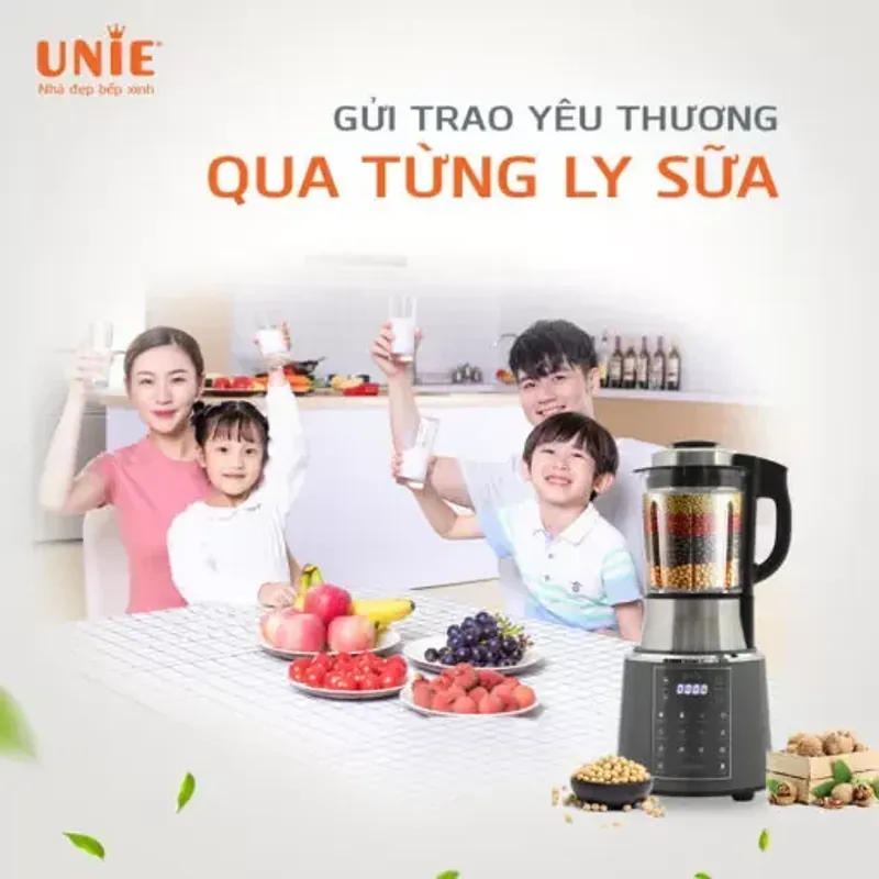 Máy làm sữa hạt UNIE V6S – Chuẩn êm, chuẩn khỏe, chuẩn ngon! 722636