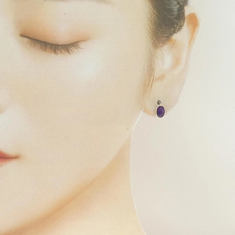 K10YG Amethyst Bông tai - Hàng hiệu Chính hãng 867557