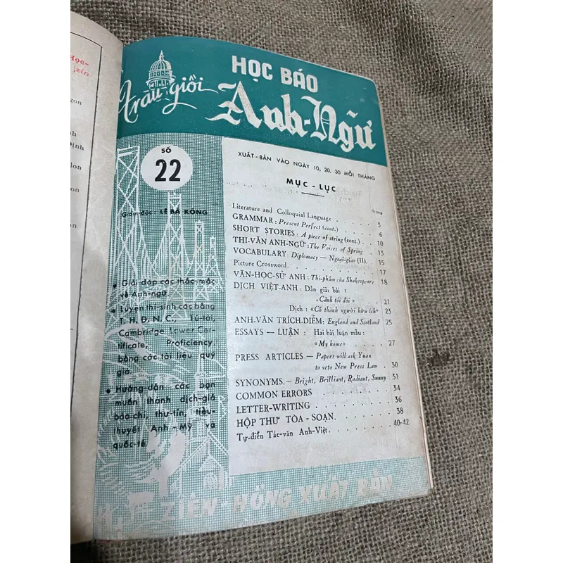 Học báo Anh Ngữ | Lê Bá Kông  | 10 số từ 21-30, chất lượng tốt 570475
