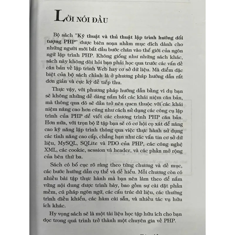 KỸ THUẬT VÀ THỦ THUẬT LẬP TRÌNH HƯỚNG ĐỐI TƯỢNG PHP (Full bộ 2 tập) 928773