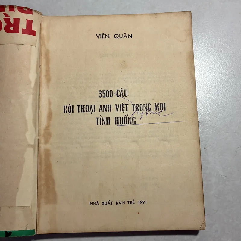 3500 câu hội thoại anh việt trong mọi tình huống - Viên Quân - 1991s 722304