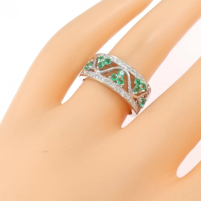 Nhẫn Emerald PT900 0.34CT - Hàng hiệu Chính hãng 854742