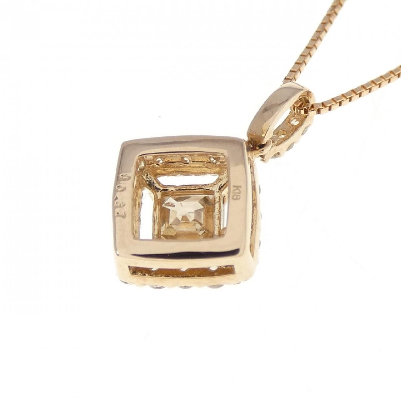 K18PG Dây chuyền kim cương 0.37CT - Hàng hiệu Chính hãng 862545