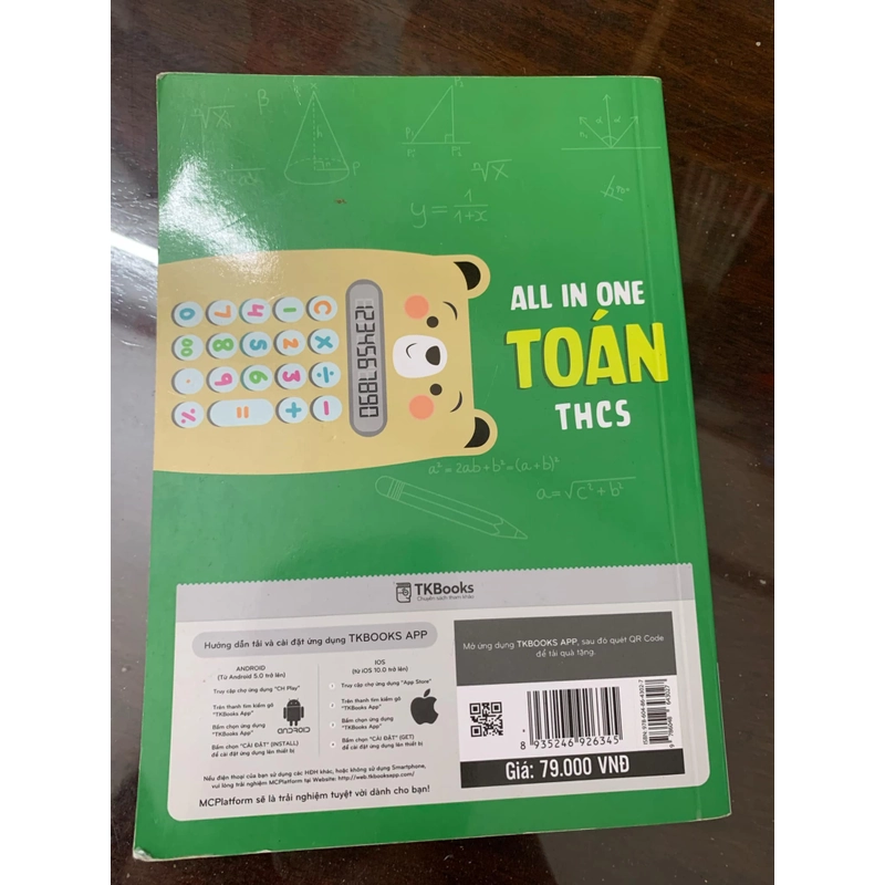 Combo Sổ tay tiếng anh THCS + All in toán THCS 222397