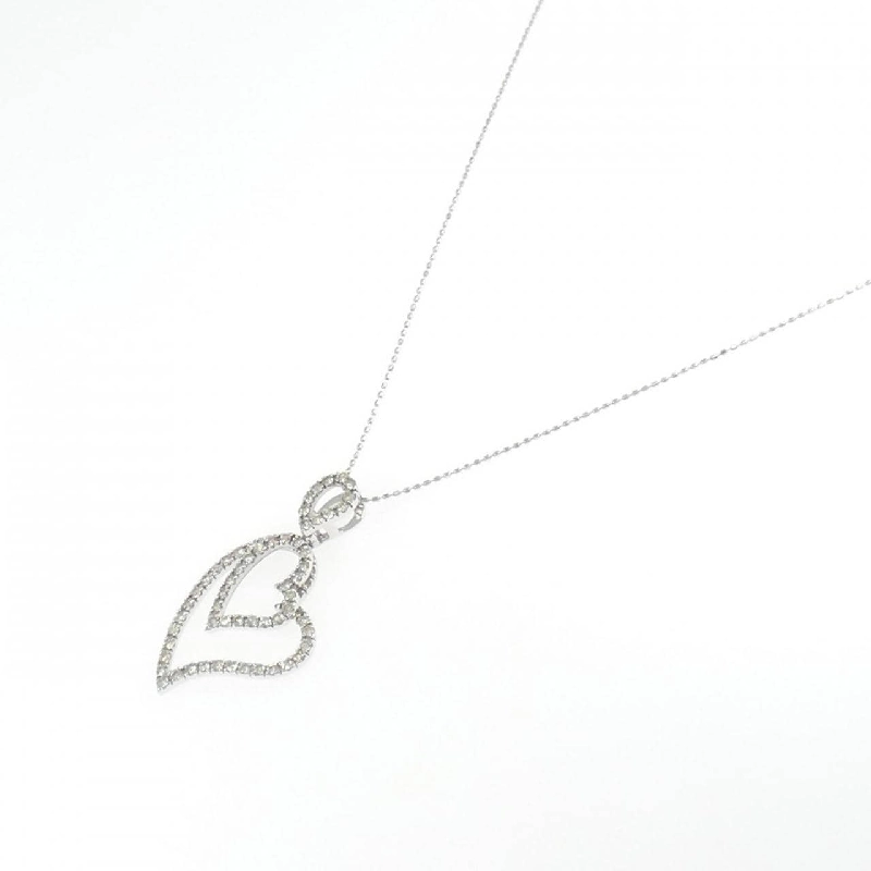 K18WG Dây chuyền hình trái tim kim cương 1.00CT - Hàng hiệu Chính hãng 864716