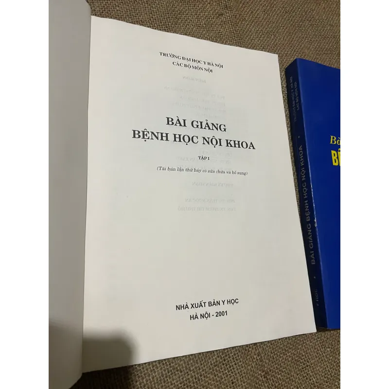 BÀI GIẢNG BỆNH HỌC NỘI KHOA TẬP 1 & 2, SÁCH Y, KHỔ LỚN 569804
