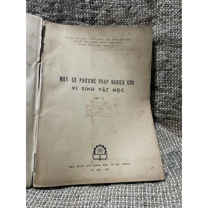 Một số phương pháp nghiên cứu sinh vật học 2 -320 trang khổ lớn;1976 1009228