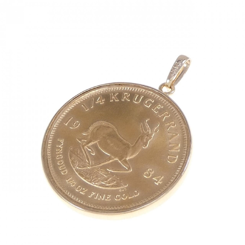 K18PG(枠) Đồng xu mặt dây chuyền - Hàng hiệu Authentic 871604