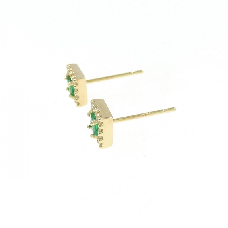 K18YG Emerald Earrings - Hàng hiệu Authentic 871532