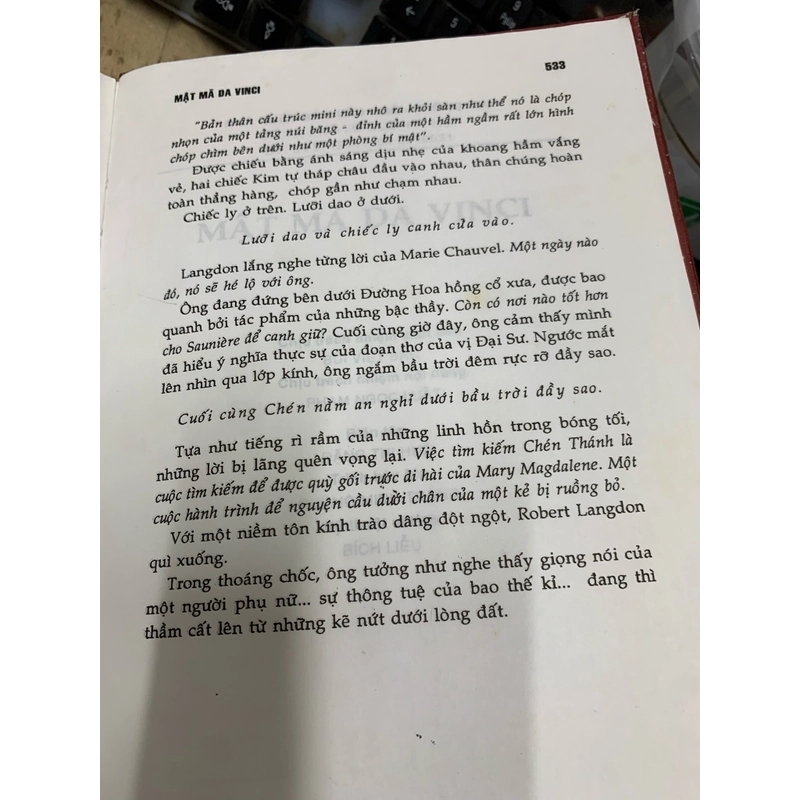 Mật mã Da Vinci. Sách real. Bìa cứng. 999 458163