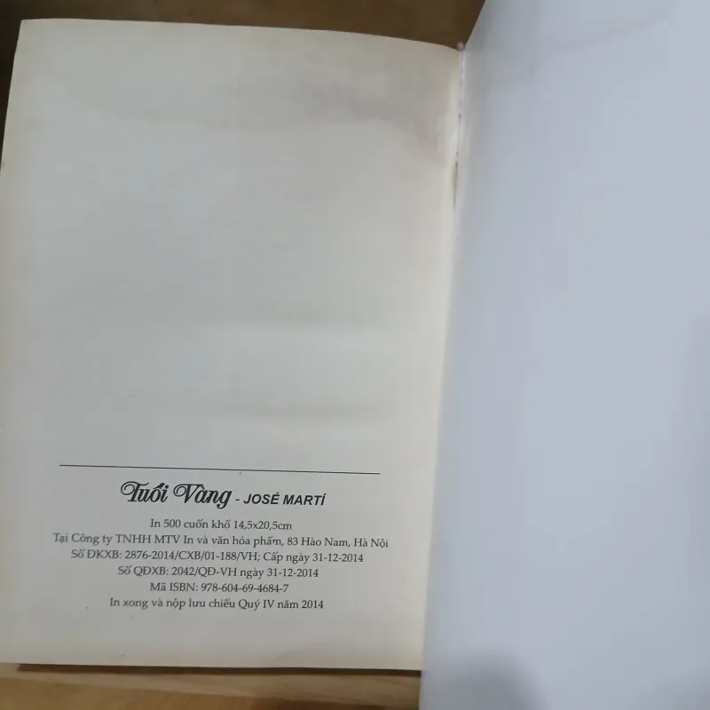 Tuổi Vàng (Ấn Bản Kỷ Niệm 120 Năm) - José Martí 785995