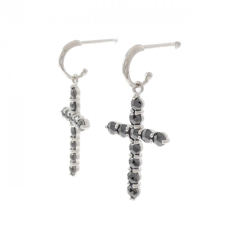 K18WG Bông tai kim cương chéo 1.00CT - Hàng hiệu chính hãng 870052