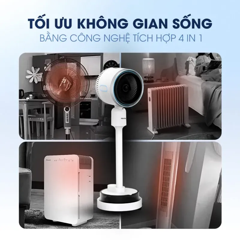 Quạt điều hòa thông minh KSA369 KALITE màu trắng chính hãng mới 100% 572026