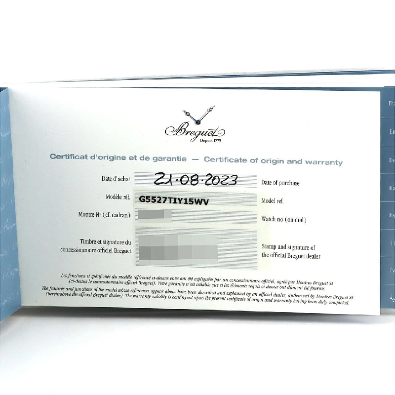 Breguet Marine Chronograph TI 5527TI/Y1/5WV TI tự động - Hàng hiệu Authentic 882431