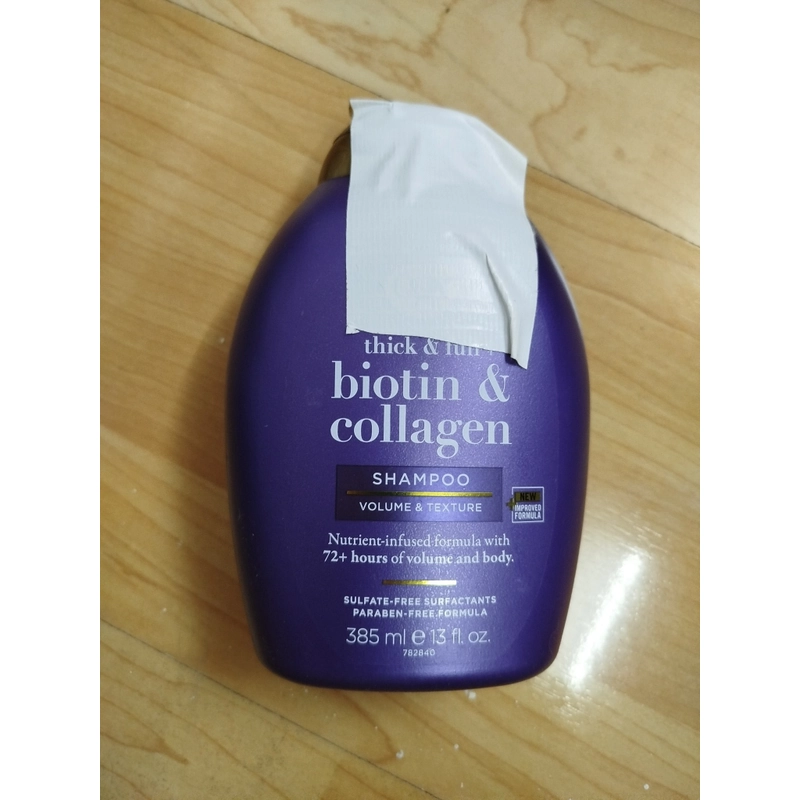 [Hàng xách tay Mỹ] Dầu Gội + Xả OGX Thick & Full Bổ Sung Biotin Collagen  521096