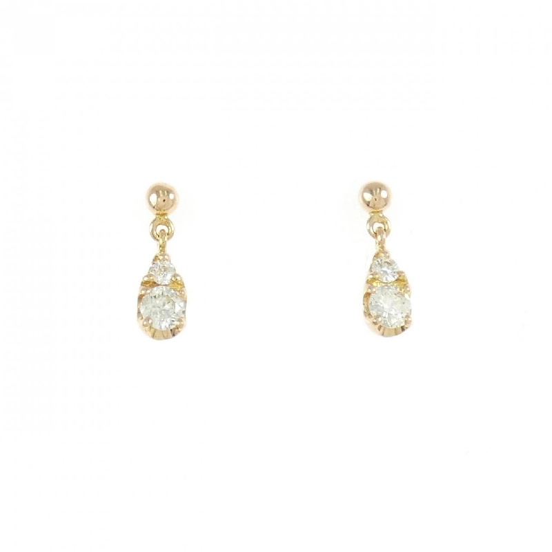 K18PG Bông tai Kim cương 0.20CT - Hàng hiệu Chính hãng 871539